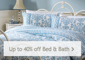Up to 40% off Bed and Bath