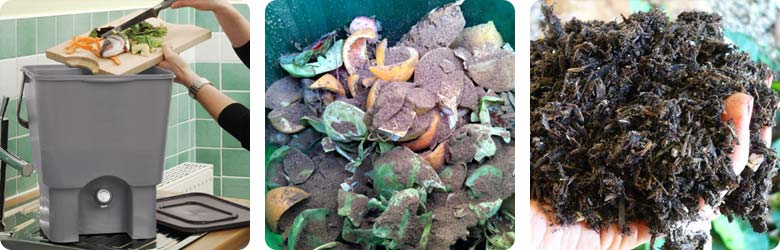 The bokashi composting process